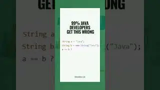 99% Don&rsquo;t Know This Java String Trap #javainterviewquestions #interviewtips #selenium