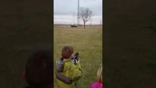 6 years old first drone flight