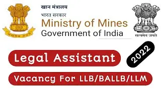 Legal assistants in GOI || LLB jobs || LLM || legal jobs in india