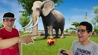 PEIXE FORA D'ÁGUA vs ELEFANTE GIGANTE NO ZOOLÓGICO MALUCO!!! (muito engraçado)