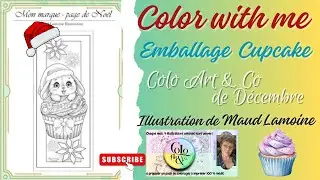 [COLO] -- Color with me -- Emballage Cupcake -- @coloartandco -- @MaudLamoineIllustration