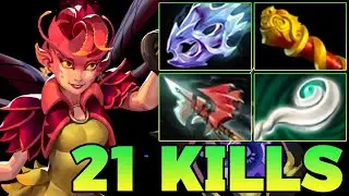 Ultra Kills + 21 Kills Dark Willow !! Dark Willow Dota 2 Carry Support Combo Offlane Gameplay 7.40