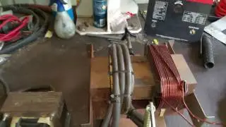 Big Home Made Spot welder Part 1 MOT to 140A Arc welder transformer