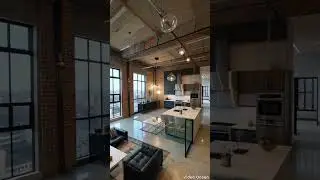 A renovated industrial warehouse converted into a chic urban loft residence
