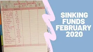 Budget with Me|| Sinking Funds|| February 2020
