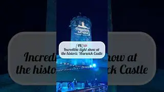 [4k] 🇬🇧Incredible light show at the historic Warwick Castle ⭐️✨#warwickcastle#christmasatthecastle