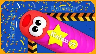 🐍WORMSZONE.IO | Giant Slither Snake Top 01 🏆 | Epic Worms Zone Biggest Snake Gameplay! | Kalun yt
