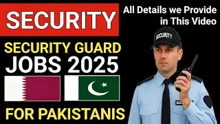 Pakistan to Qatar 🇶🇦 Security Guard Jobs 2025 | Free Visa |@Jobs Overseas 1295