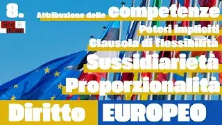Diritto Europeo | 8 | Attribuzione di Competenze all'EU, tra poteri impliciti e i principi generali