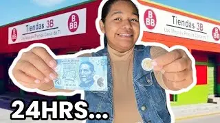 COMIENDO CON SOLO $25 pesos desayuno almuerzo y cena 🥘24 horas comiendo con $25 pesos mexicanos