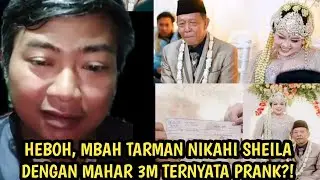 Heboh, mbah Tarman pacitan nikahi Seila Arika dengan mahar cek 3 M tapi ternyata prank