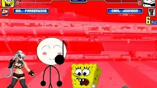 mugen spongebob and ms fanservice vs carlos the stickman and carl johnson