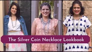 11 Chic Ways to Style Silver Coin Necklace | Ideas to Wear Silver Jewellery | Lookbook | Jainee