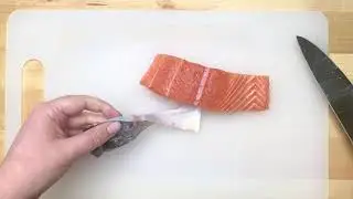 How to take off Salmon Skin