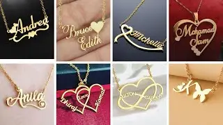 Gold Trendy Name Locket  Ideas / Latest Gold Name Pendant Designs 2023 | #namependant
