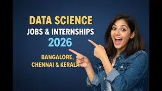 Data Science Jobs 2026 for Freshers | Paid Internships (AI ML) | No Experience Needed