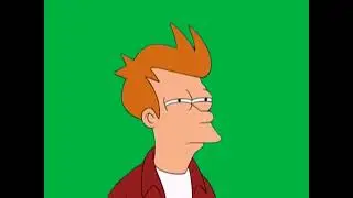 futurama fry green screen