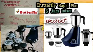 Butterfly Rapid Plus 5 jars (Ink Blue) Mixer Grinder review // 750 watt // #Raniwonders.