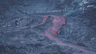 School kids welcoming a lava breakout at Kilauea.