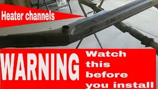 VW Bug heater channels prepping them before you put them in must see this is important