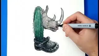 How to draw tri traka telas | italian brainrot character