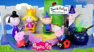 Can Peppa Pig Fly? Ben and Holly's Little Kingdom Thistle Castle and Play Doh Gaston Episodes