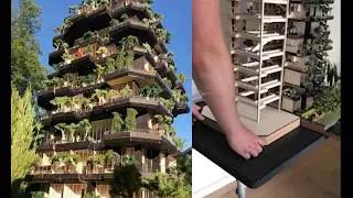 Vertical Garden-City -  Assembly of scale 1:100 model