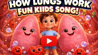🎵 How Lungs Work 🫁 | Fun Kids Song About Breathing! |Learn Body Parts