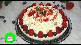 Spaghetti Eis Torte Kuchen ohne backen Blitzkuchen