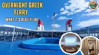Inside a Greek Ferry Overnight | The Lefka Ori - What to Expect Onboard
