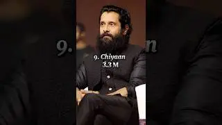 Top 10 Tamil Actor's & their Instagram followers🔥