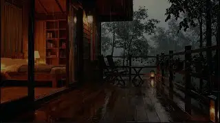 Ultimate Deep Sleep Rain 🌲🌧️ Silent Night Cabin Ambience for Sleep & Relaxation {No Music}