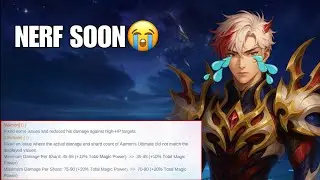 AAMON WILL BE NERF SOON 😭💔 - MLBB