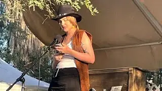 Performing THEY live at the farm! #poetry #transgender #nonbinary