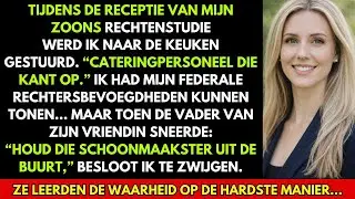 Op het rechtenevenement van mijn zoon werd ik voor personeel gehouden — tot mijn naam werd geroepen