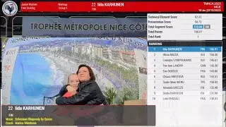 Iida KARHUNEN FIN FS 2023 Trophée Metropole Nice Côte d'Azur (Jr)