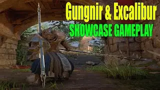AC Valhalla  - Double Gungnir & Excalibur & Mjolnir Combo Showcase (Custom Appearance)