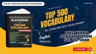 Level Up Your English: 500 Powerful one word substitution 501-1000 || vocabstudy