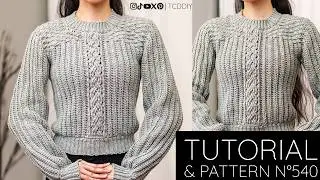 How to Crochet: Cable Stitch Sweater | Pattern & Tutorial DIY