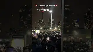 🇨🇦Toronto New Year Fireworks 2026 🎆 Drone View - Toronto Rise