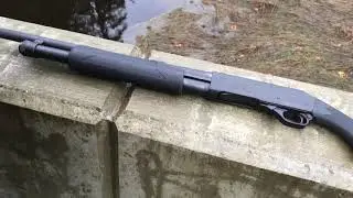 H&R 1871 Pardner Protector Pump Shotgun 6 Bullets Loading and Shooting