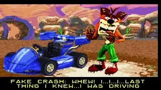 Crash Nitro Kart (GBA) Unlocking Fake Crash