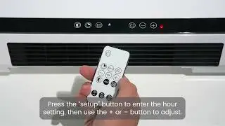 Electactic Wall Hanging Heater (56013HSH0 / NH-13R) | How to Set Clock