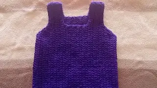 How to Crochet a beautiful tank top for toddler...(Step by step guide)