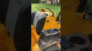 Stand-on mower killing it! #lawncare #mowing #lawnmaintenance #grass  #lawncarebusiness #cubcadet