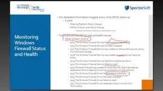 Auditing the Windows Firewall - SpectorSoft Server Manager