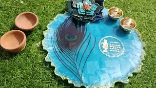 resin pooja thali#how to make resin pooja thali 