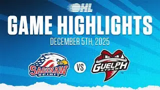 Лучшие моменты OHL: Saginaw Spirit против Guelph Storm, 5 декабря 2025 г.