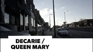 Sunday Morning walk at Decarie / Queen Mary [4K]