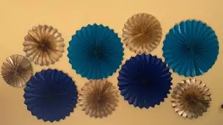 DIY Paper wallart/ Easy wall art with Papers/ Birthday Decorations